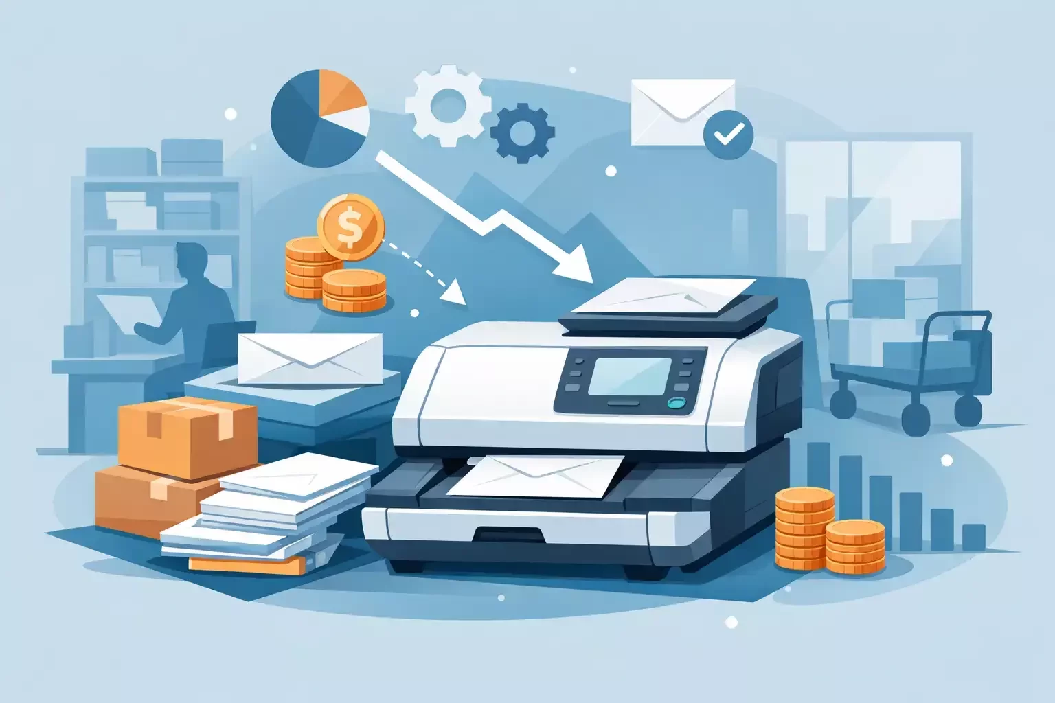 How a Postage Machine Cuts Mailroom Costs